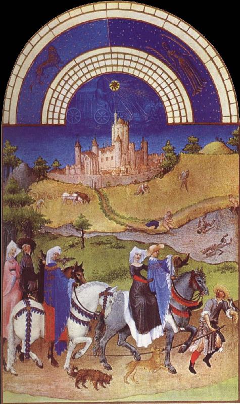 unknow artist Brod Limbourg, August  from Les Tres Riches Heures du Duc de Berry Norge oil painting art